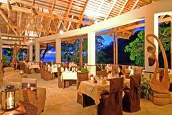 Caribbean - St Lucia scuba diving holiday. Anse Chastenet Treehouse Restaurant